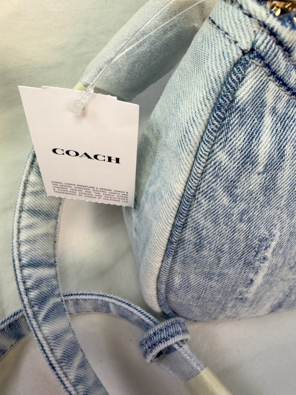 Coach Denim Teri Shoulder/ Crossbody Bag CDY78 - Picture 4 of 12
